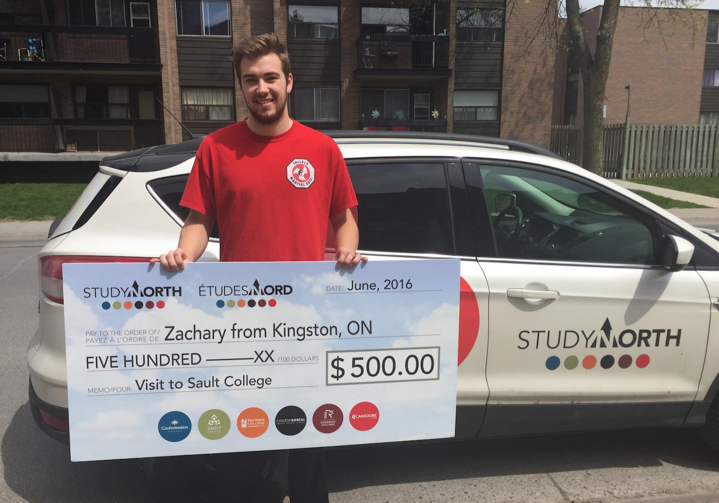 Zachary Kingston Sault College_cheque